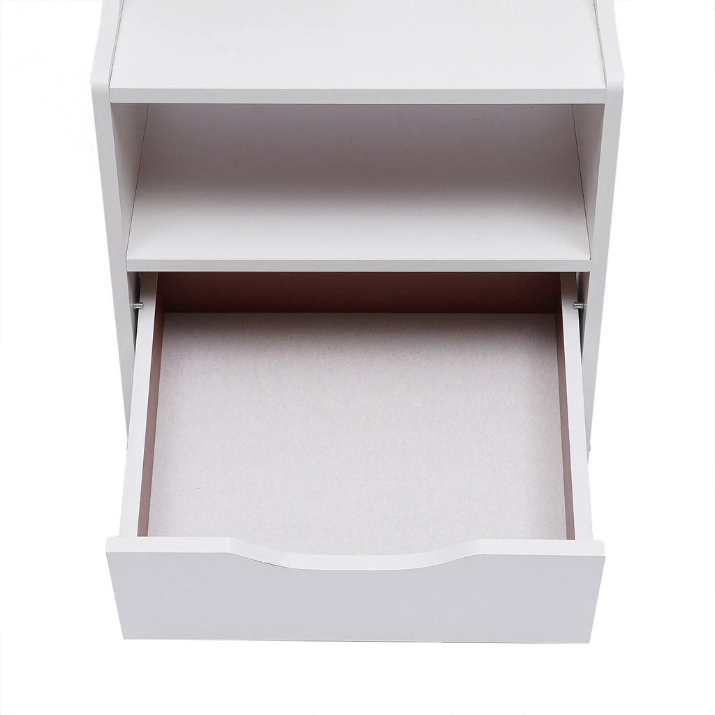 Wooden Nightstand with Drawer I963869