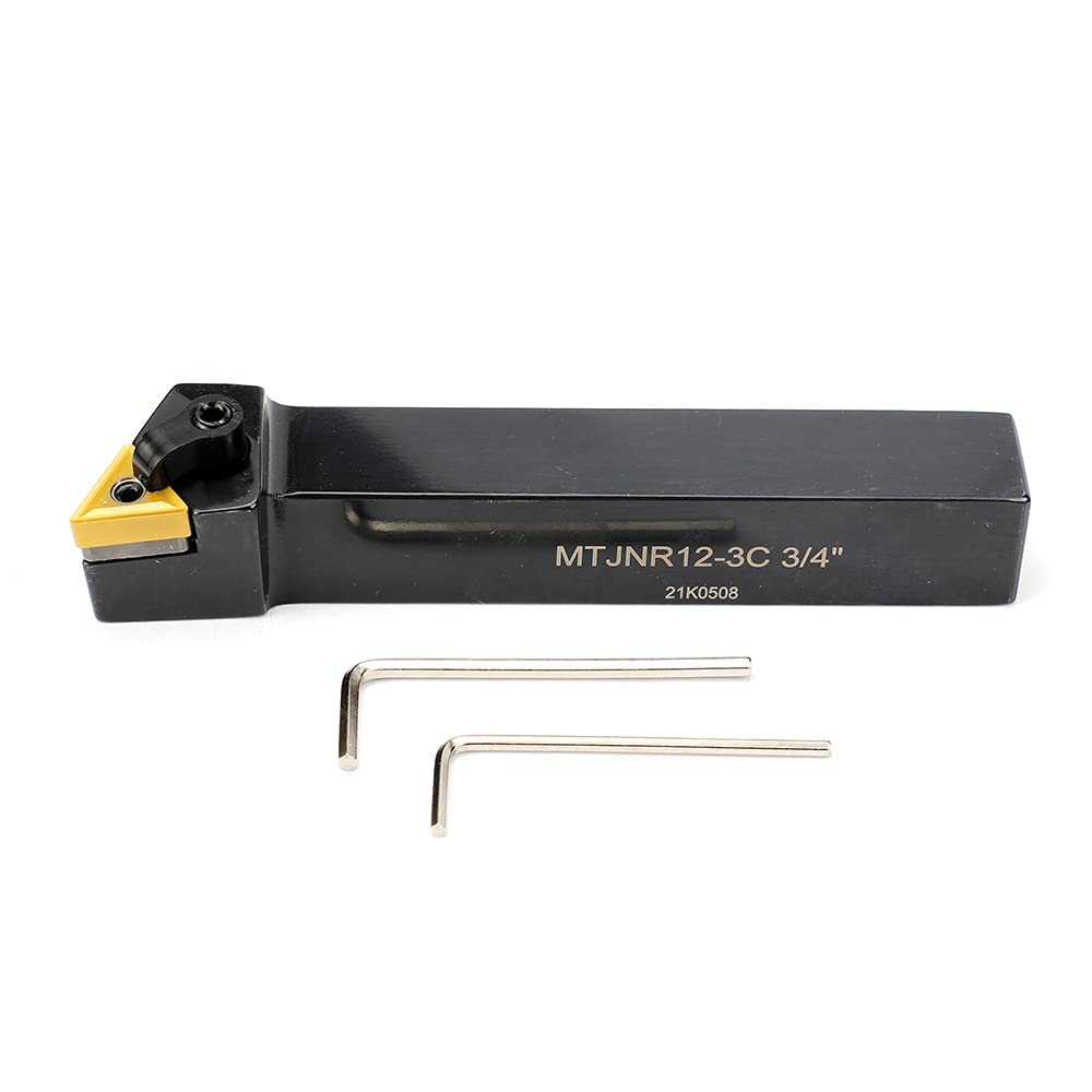 Lathe Turning Tool Holder with TNMG332 Insert, 93 Degree, Pack of 2 I237063