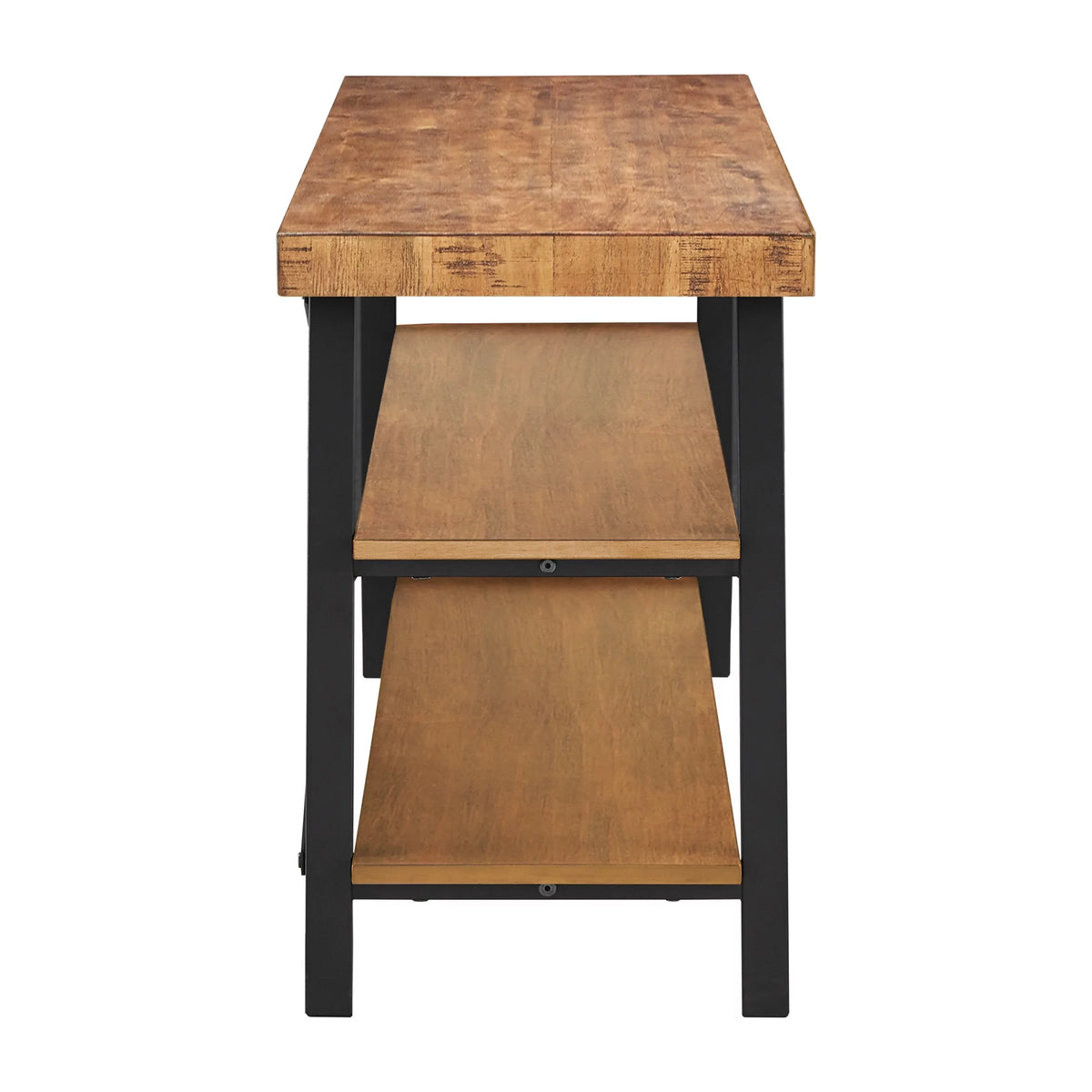 Rustic Wood and Metal TV Stand T445