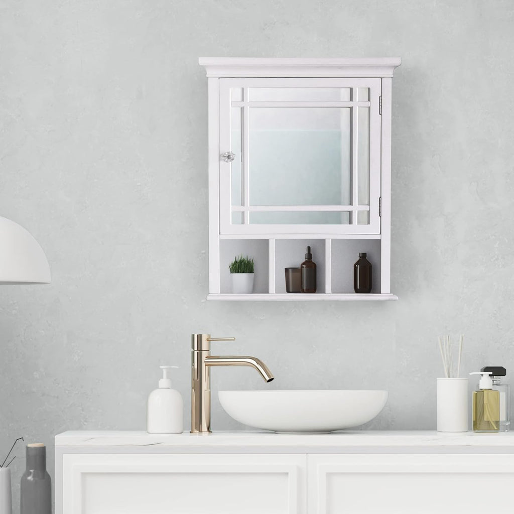 White Bathroom Cabinet U304567