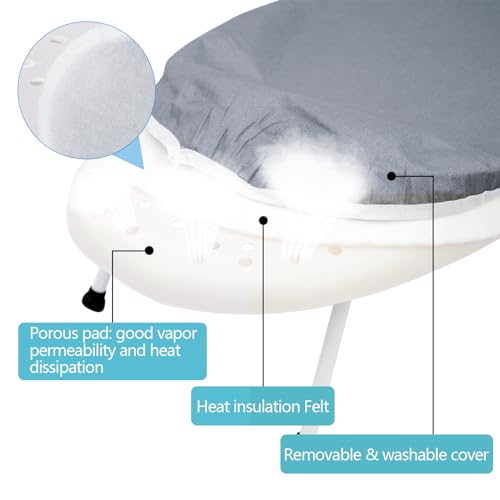 23.6" L x 14" W x 7" H Removable Sleeve Folding Legs Cotton Cover Countertop Ironing Board A506