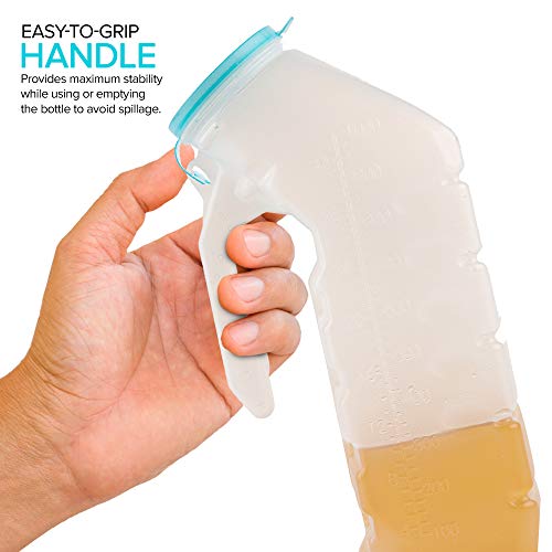 32 Oz Unisex Urinal Bottle (2 Pack) with Lid A47411