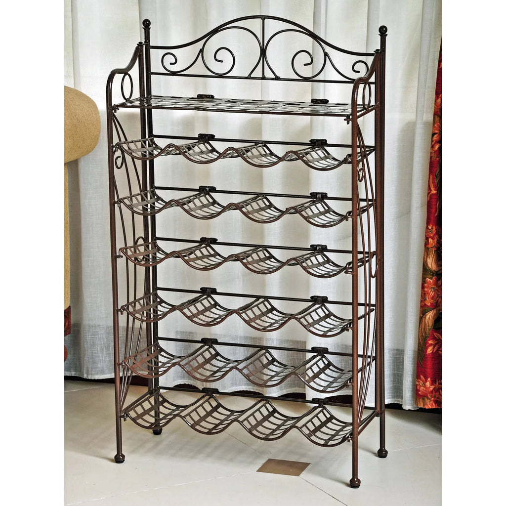 Iron 24-Bottle Wine Rack A9857
