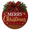 Christmas Wreath Hanging Sign with Bow Q4927