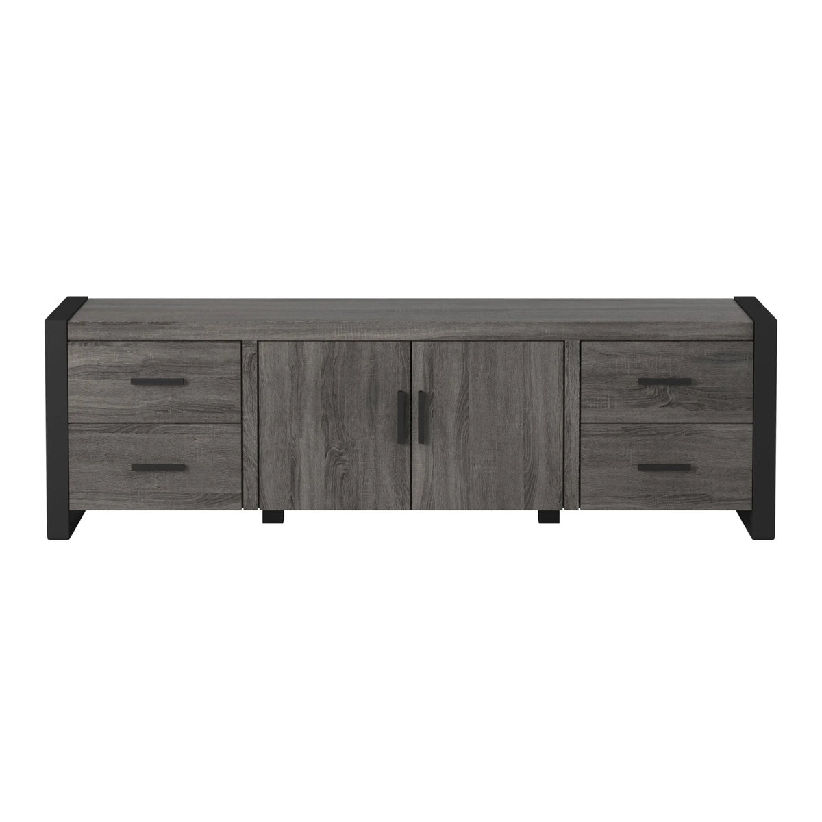 Metal and Wood TV Stand up to 78" Charcoal K4251