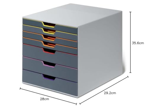 Gray 10 Drawer Desktop Drawer Set Q13956