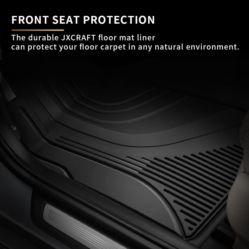 Black TPE All Weather Car Floor Mats Full Set A1190