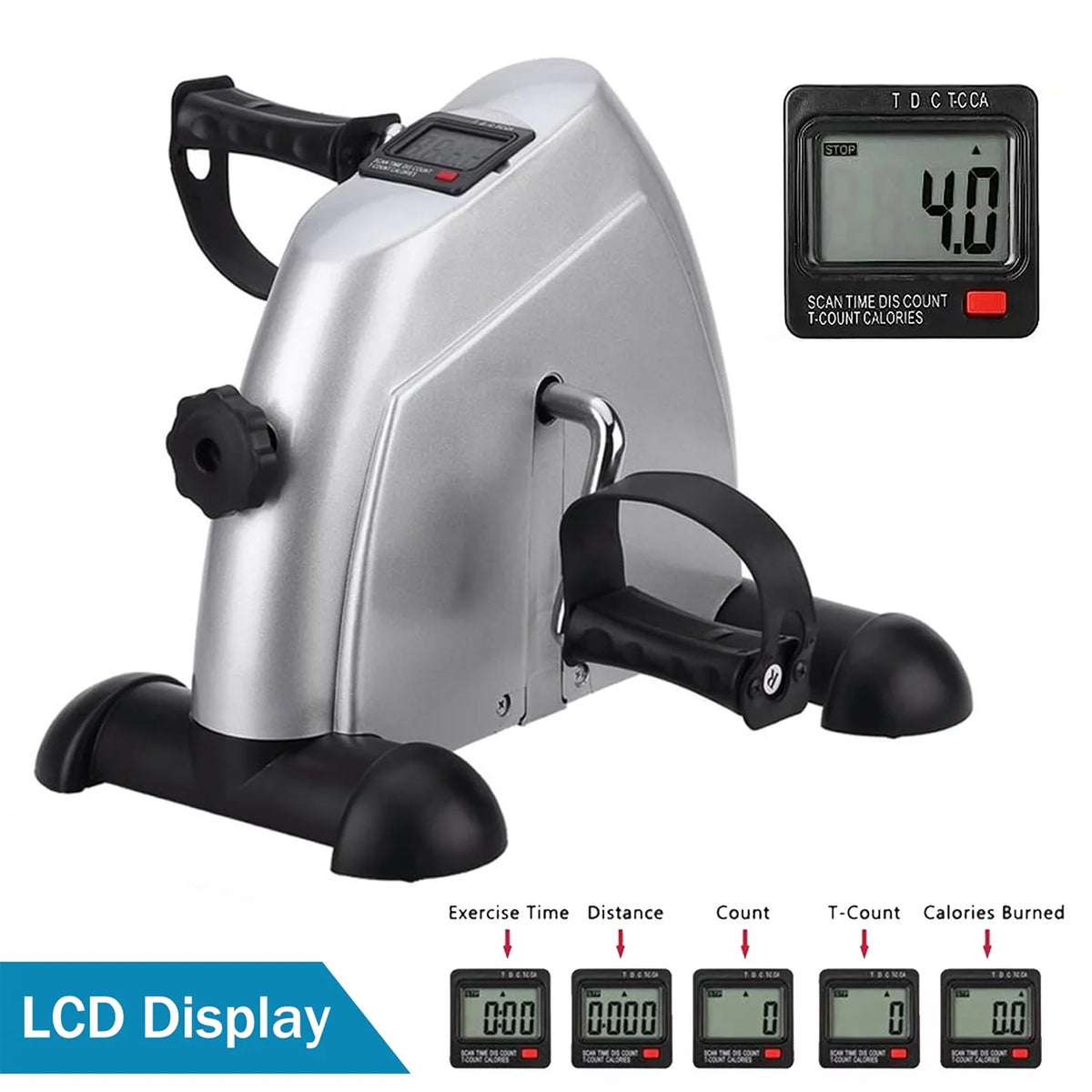 Mini Exercise Bike with LCD Screen J969339