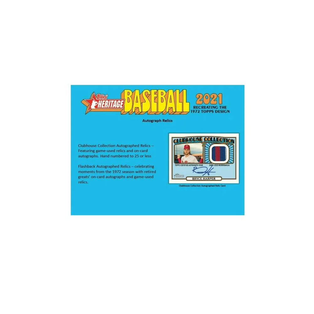 2021 Heritage Baseball Trading Card Box B2379