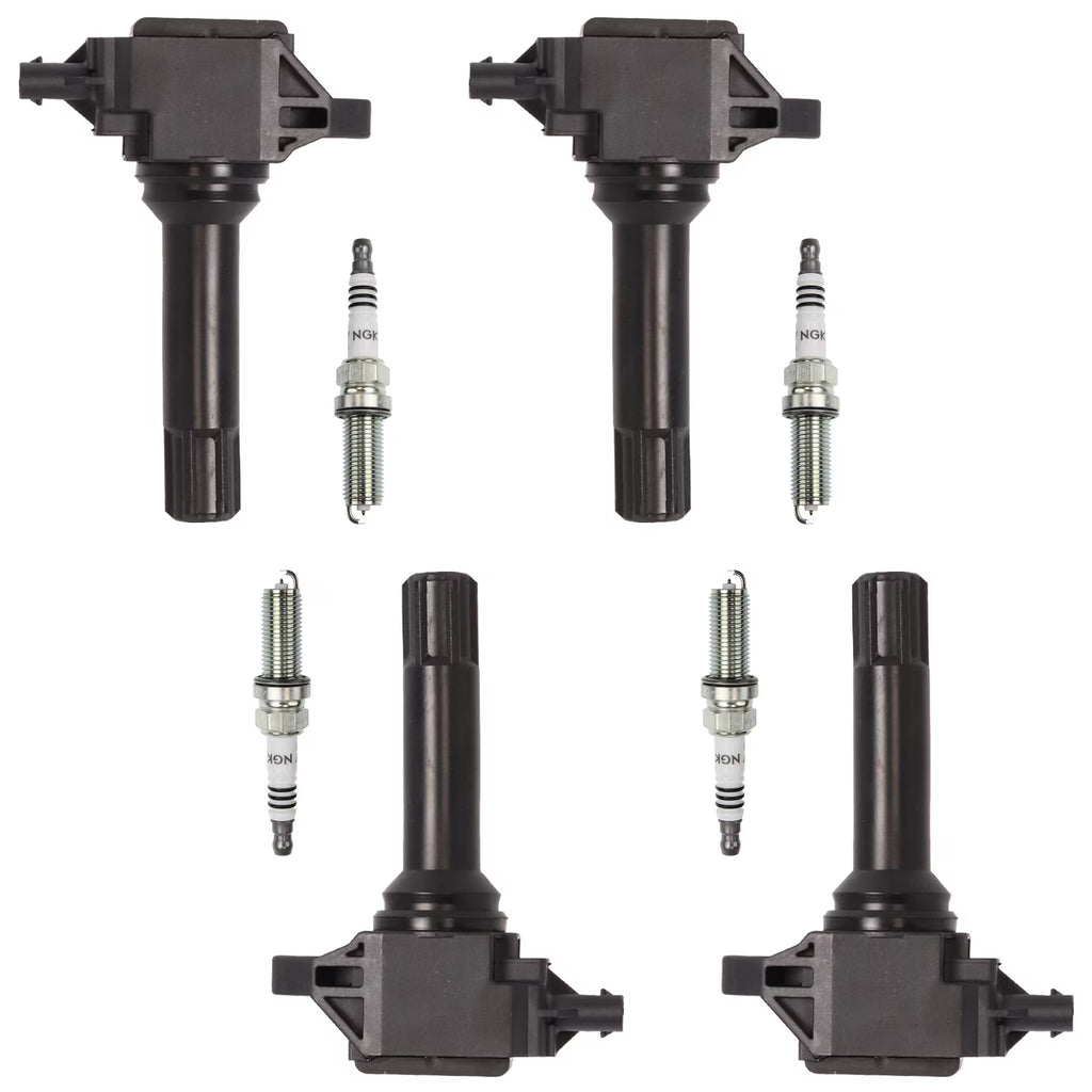 Set of 4 Ignition Coils and Iridium Spark Plugs M436735