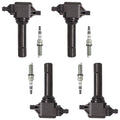 Set of 4 Ignition Coils and Iridium Spark Plugs M436735