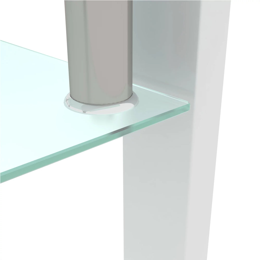 White Glass Coffee Table J704