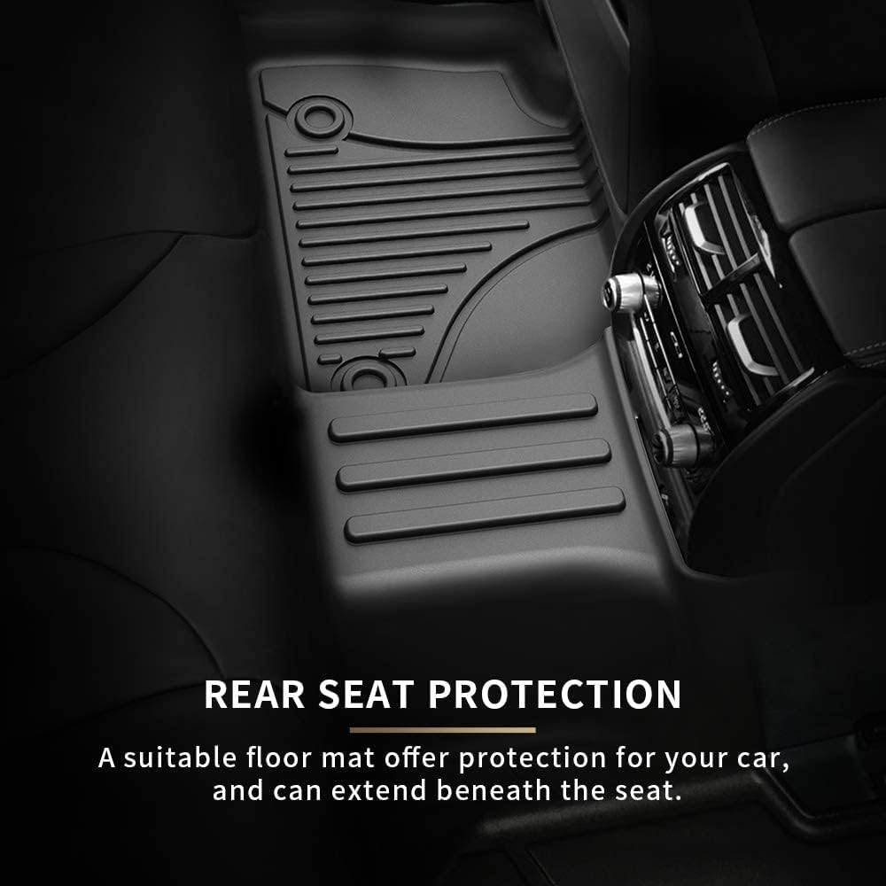 Black TPE All Weather Car Floor Mats Full Set A1190