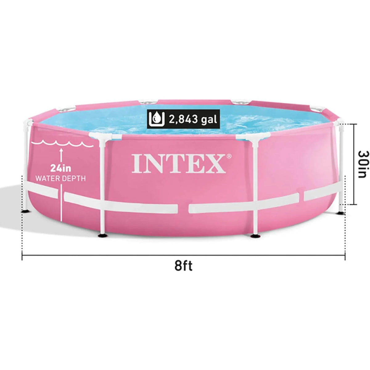 86 x 23 Rectangular Frame Above Ground Swimming Pool J655
