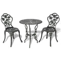 Green Cast Aluminum Three Piece Bistro Set P299