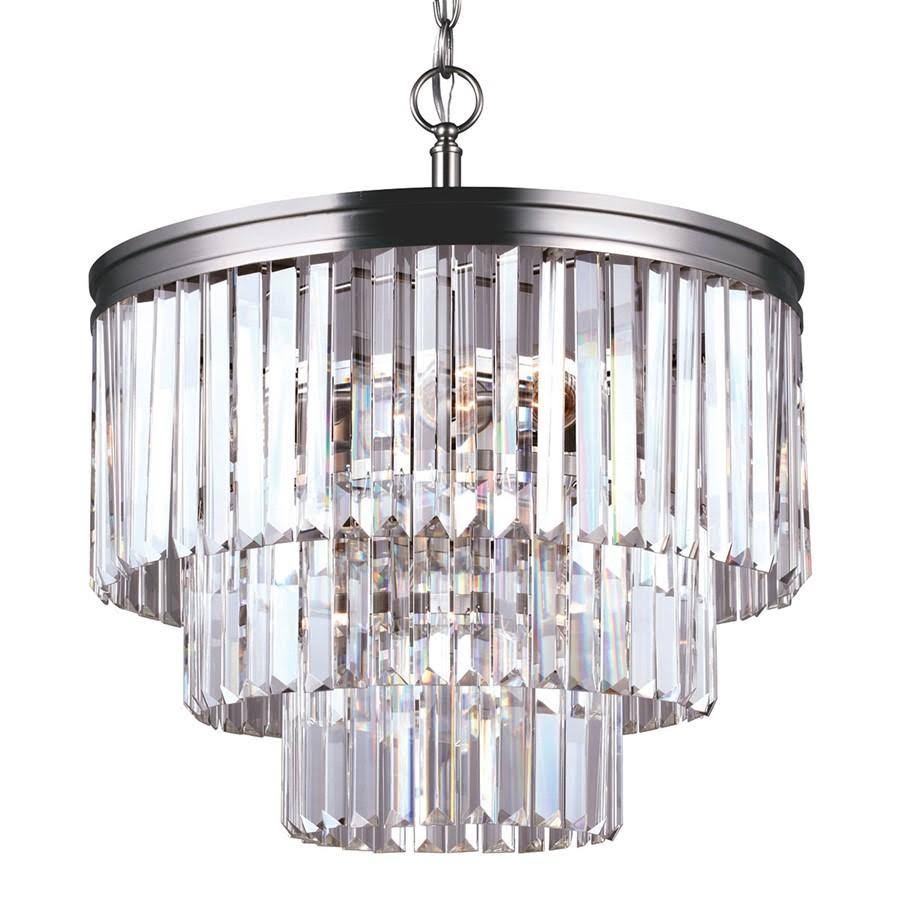 Antique Brushed Nickel Four-Light LED Chandelier U751
