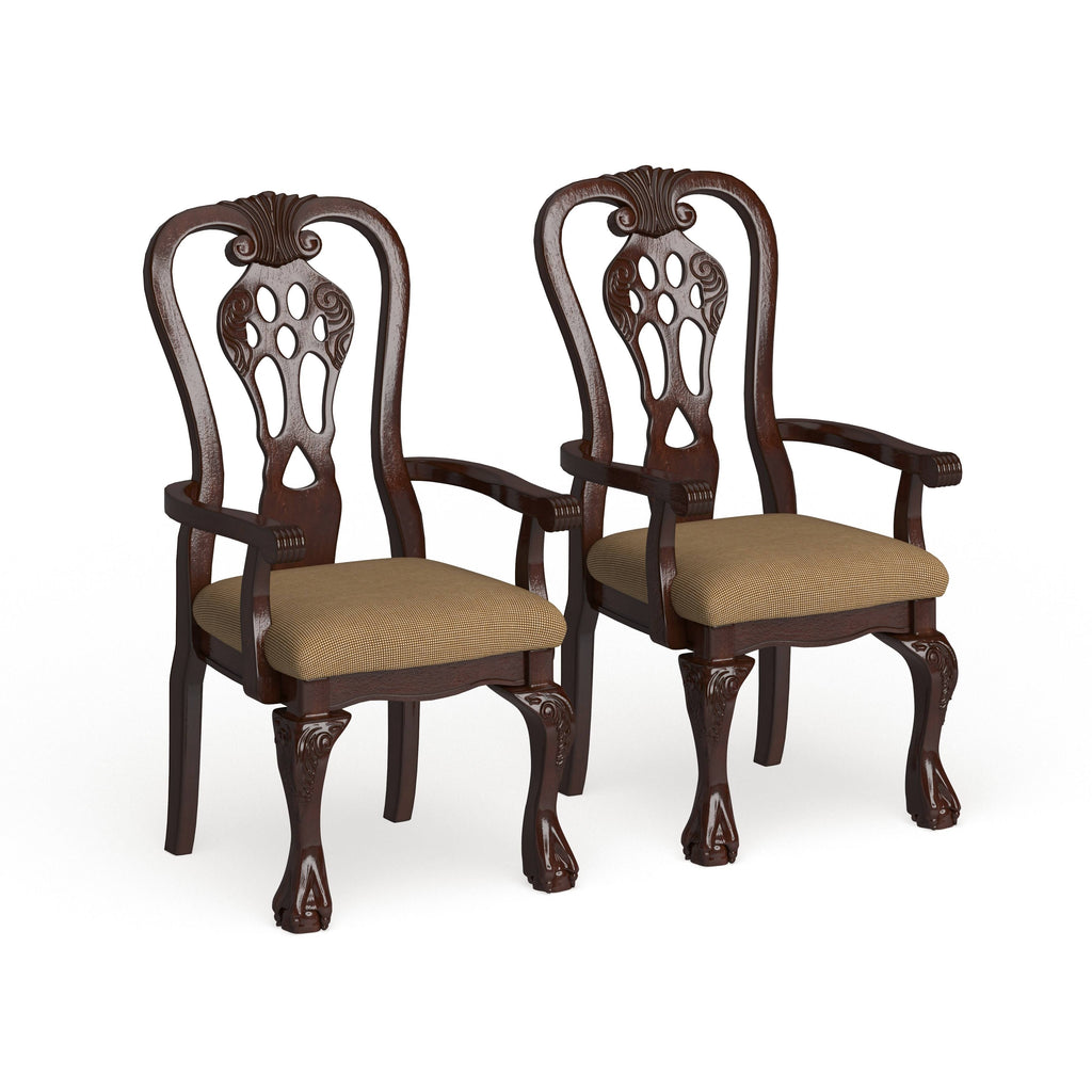 Cherry Arm Chair Set of 2 L776