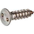 Tamperproof Security Spanner Sheet Metal Screw, Flat Head, 18-8 Stainless Steel, Qty 2 A788968
