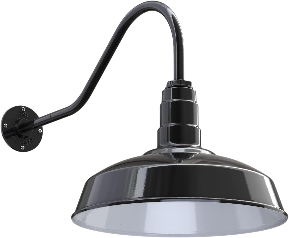 Matte Black Outdoor Barn Light Y904171