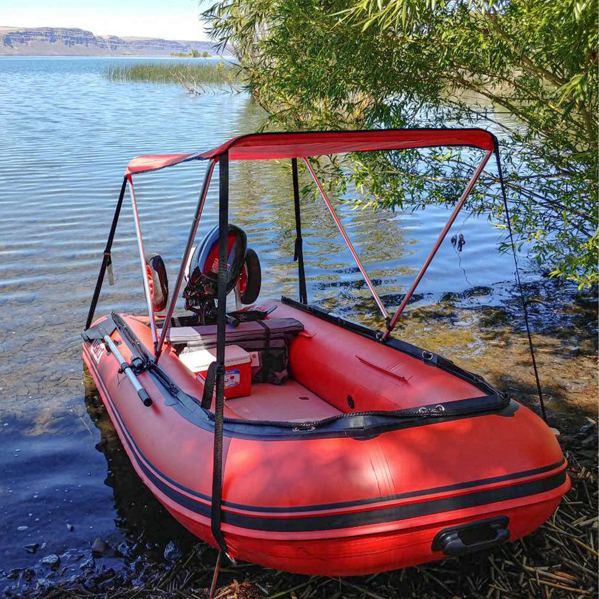 Red Sun Shelter for Inflatable Boats Q562