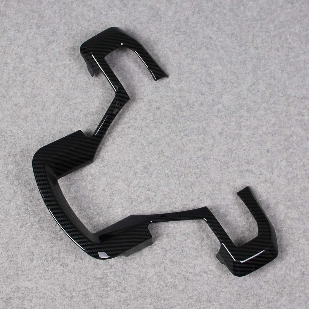 ABS Carbon Fiber Pattern Steering Wheel Trim Panel Cover E268618