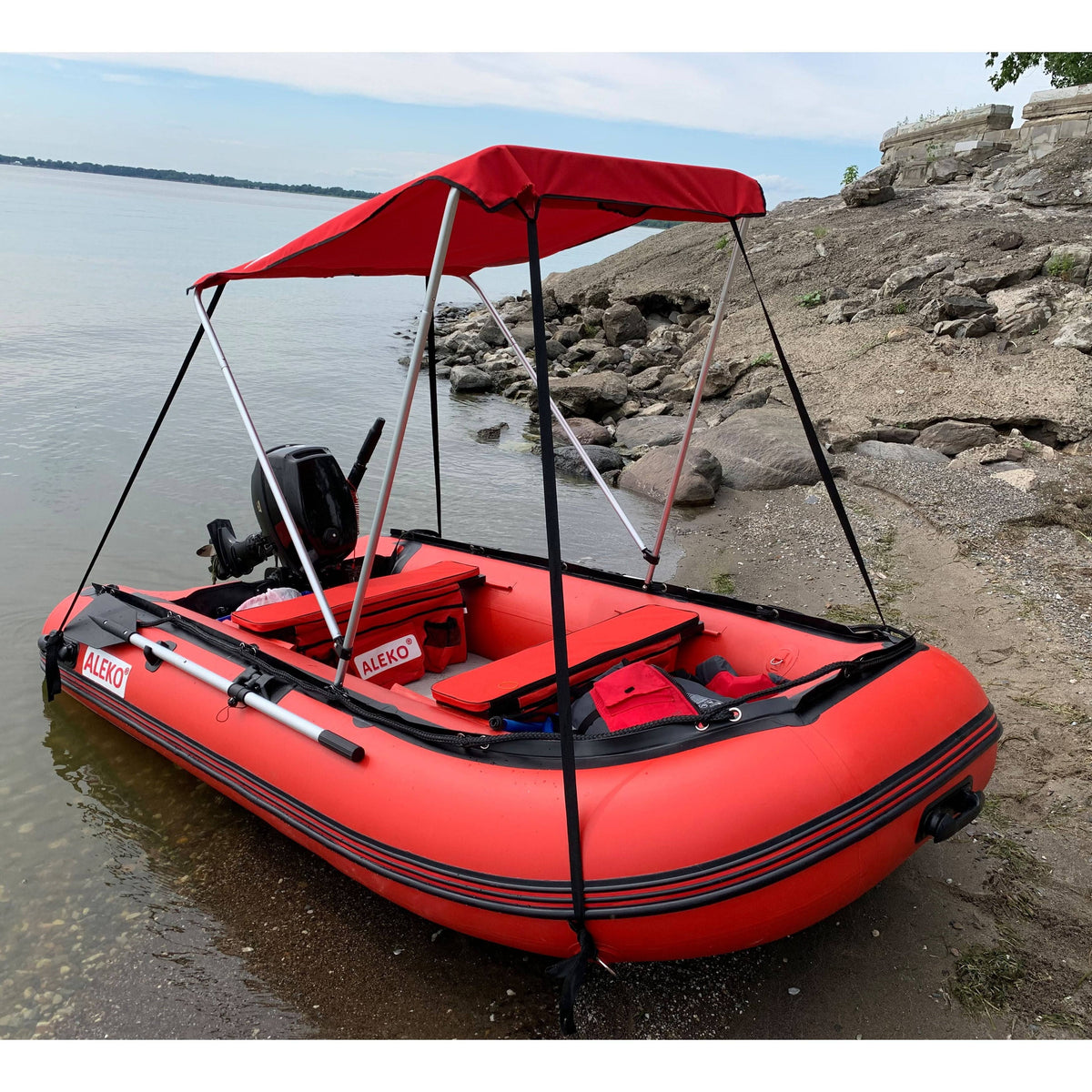 Red Sun Shelter for Inflatable Boats Q562