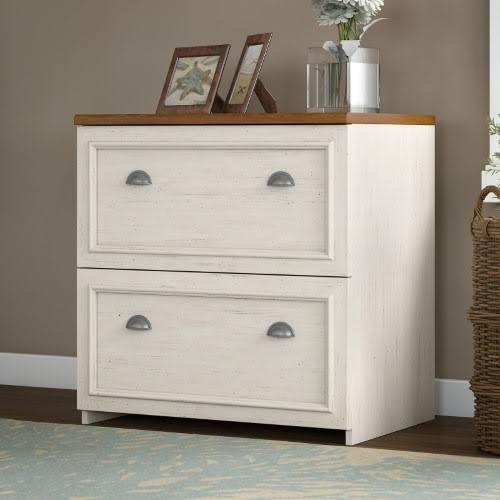 Antique White Lateral File Cabinet L308
