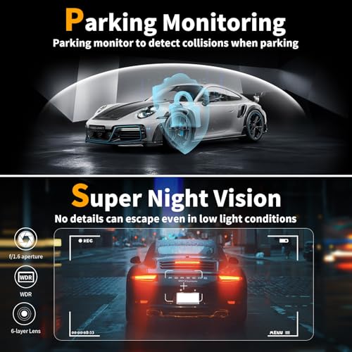4K Dual Channel Dash Cam with 64GB Card D472797