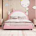Full Size Upholstered Platform Bed Frame with Unicorn Headboard M917