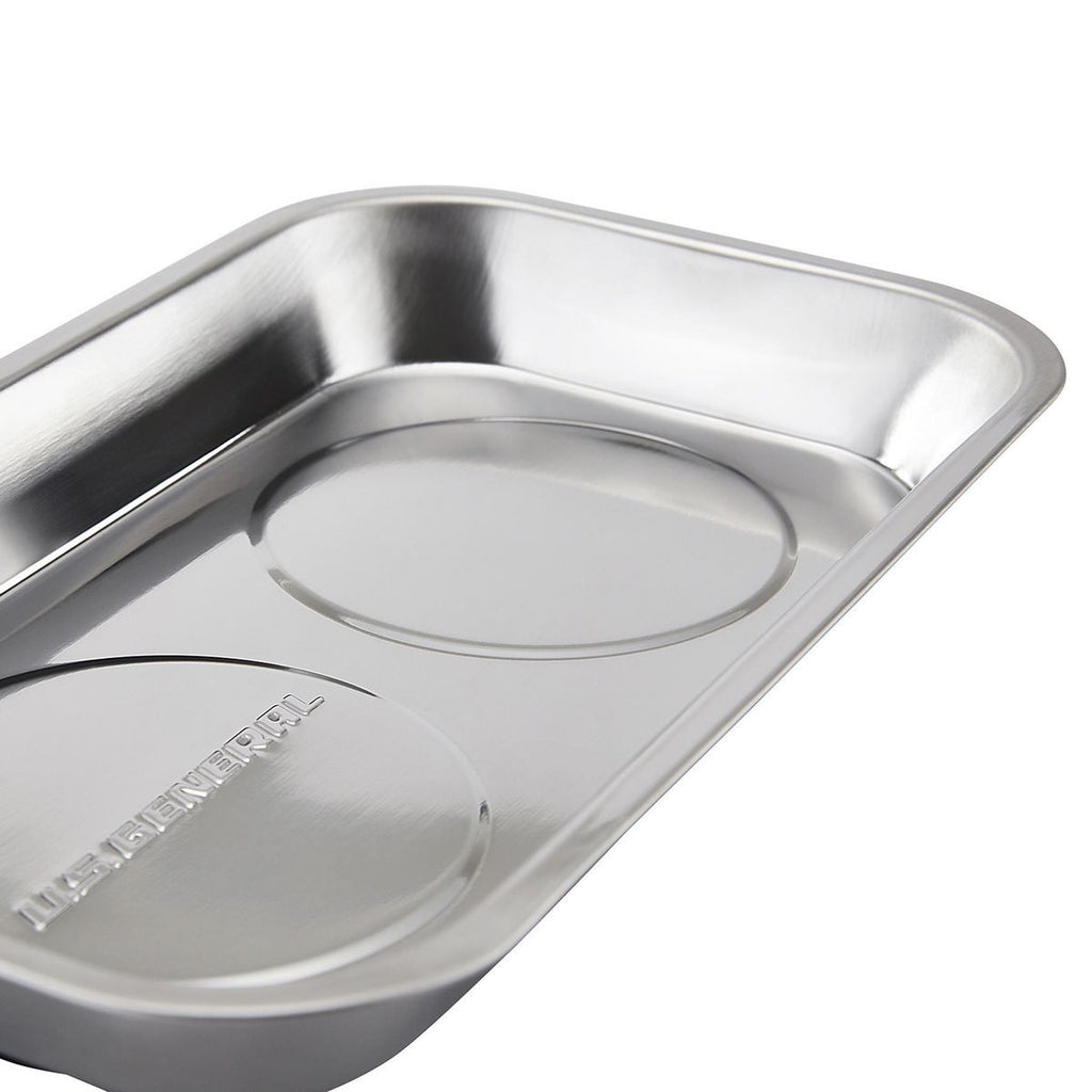 9-1/2 in. x 5-1/2 in. Magnetic Stainless Steel Parts Tray Y5341