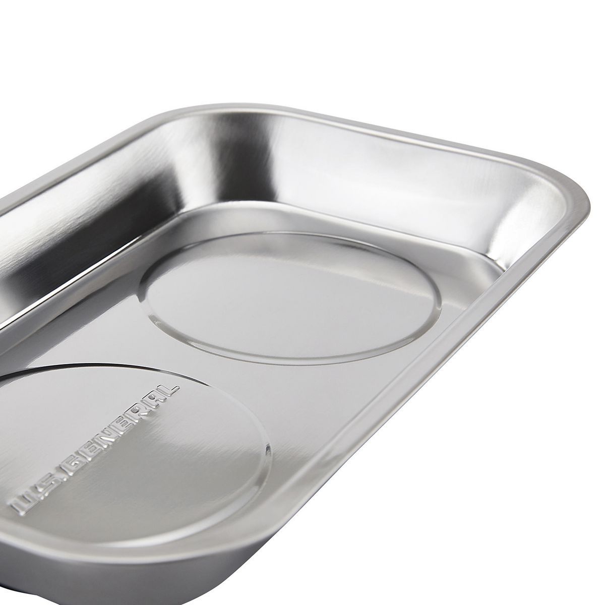 9-1/2 in. x 5-1/2 in. Magnetic Stainless Steel Parts Tray Y5341