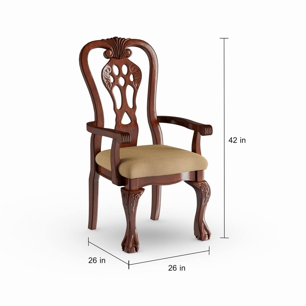 Cherry Arm Chair Set of 2 L776