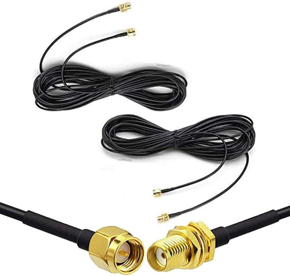 SMA Male to SMA Female RF Connector Extension Cable Pack of 2 D9570