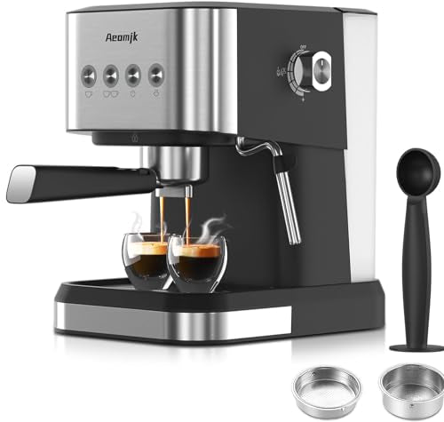 20 Bar Espresso Machine with Milk Frother Steam Wand, 50oz Water Tank K6507