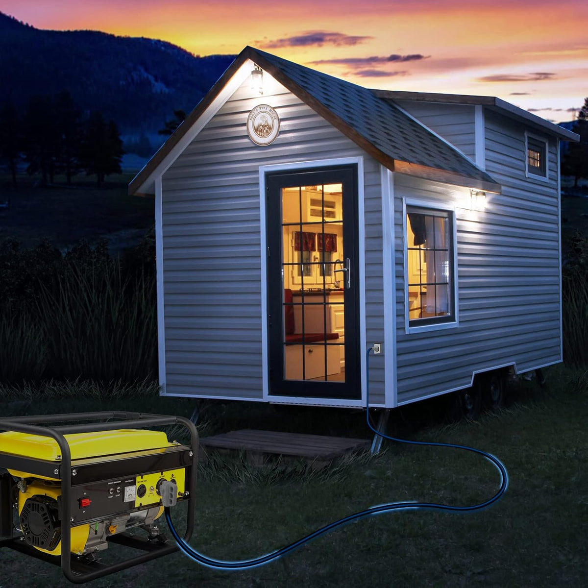 15FT 50 Amp RV Power Extension Cord with Cord Organizer R84940