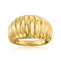 18kt Yellow Gold Electroform Dome Ring Z37699