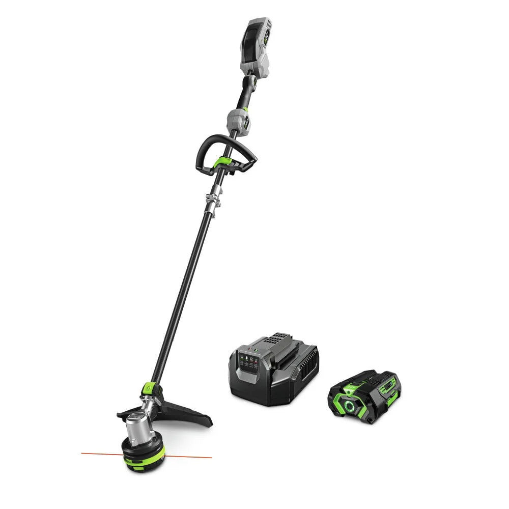 56V Brushless Lithium-Ion 15 in. Cordless String Trimmer with Carbon Fiber Shaft Kit (4 Ah) I239