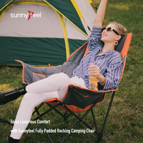 Oversized Heated Rocking Camping Chair D390489