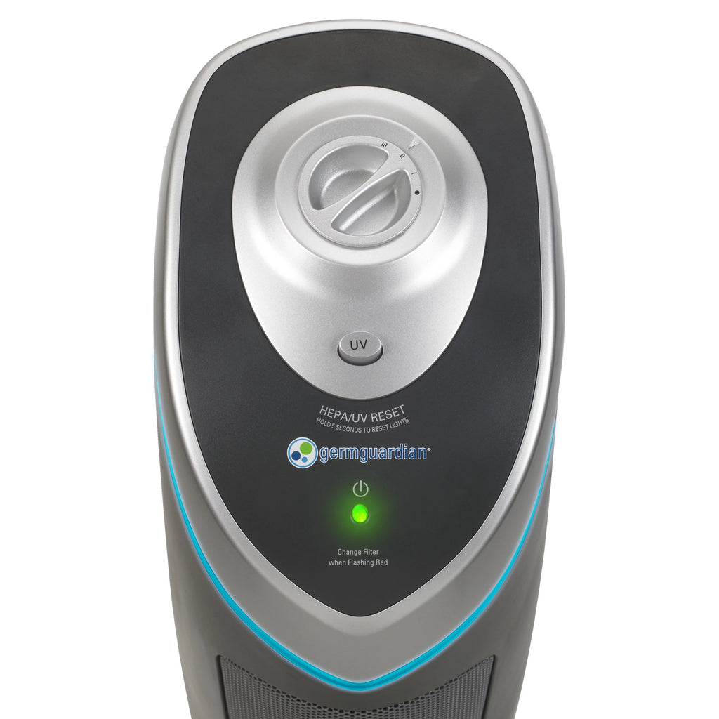 Tower Air Purifier with True HEPA Filter and UV-C Sanitizer, 2-Pack V195261