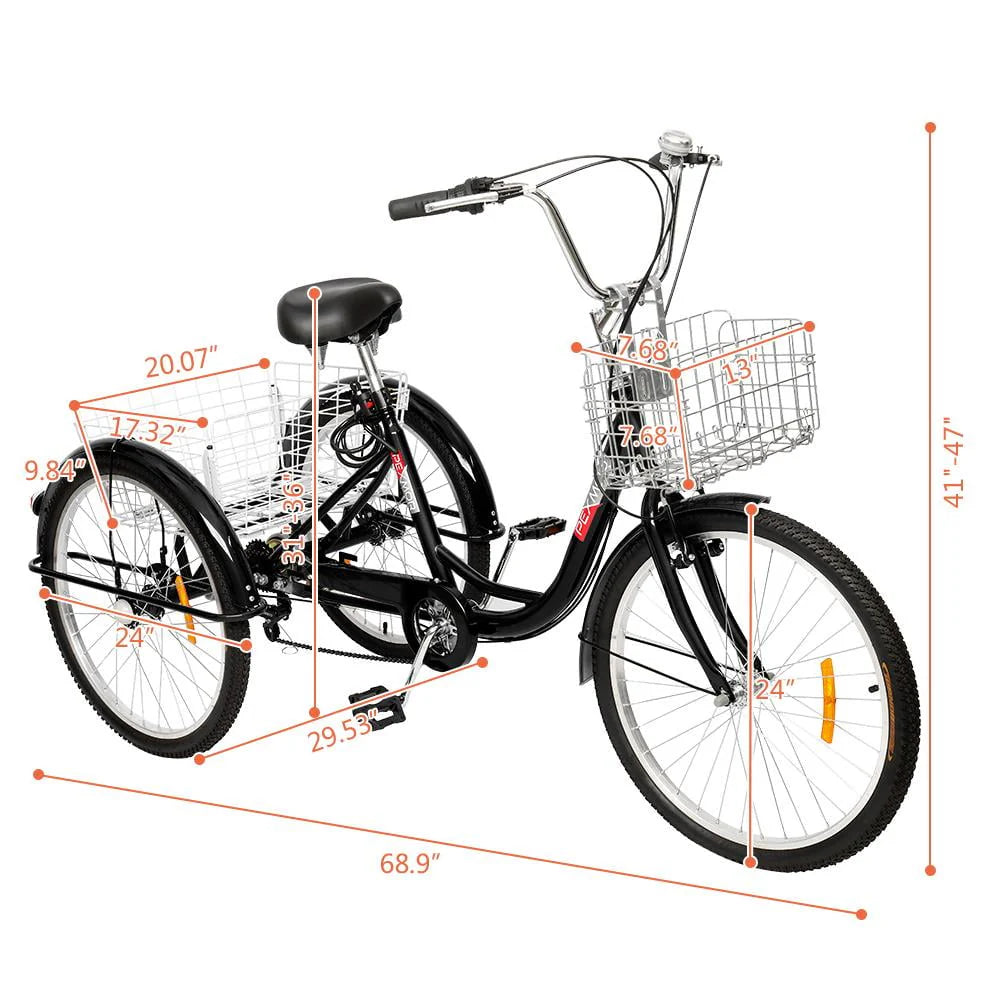 24" 7 Speed Adult Tricycle R37855