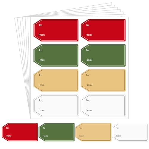 3 Colors Gift Tag Stickers J134715