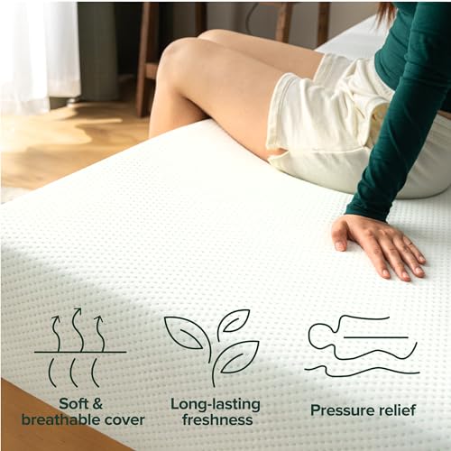 5 Inch Green Tea Memory Foam Mattress, Twin, Medium Firm G587