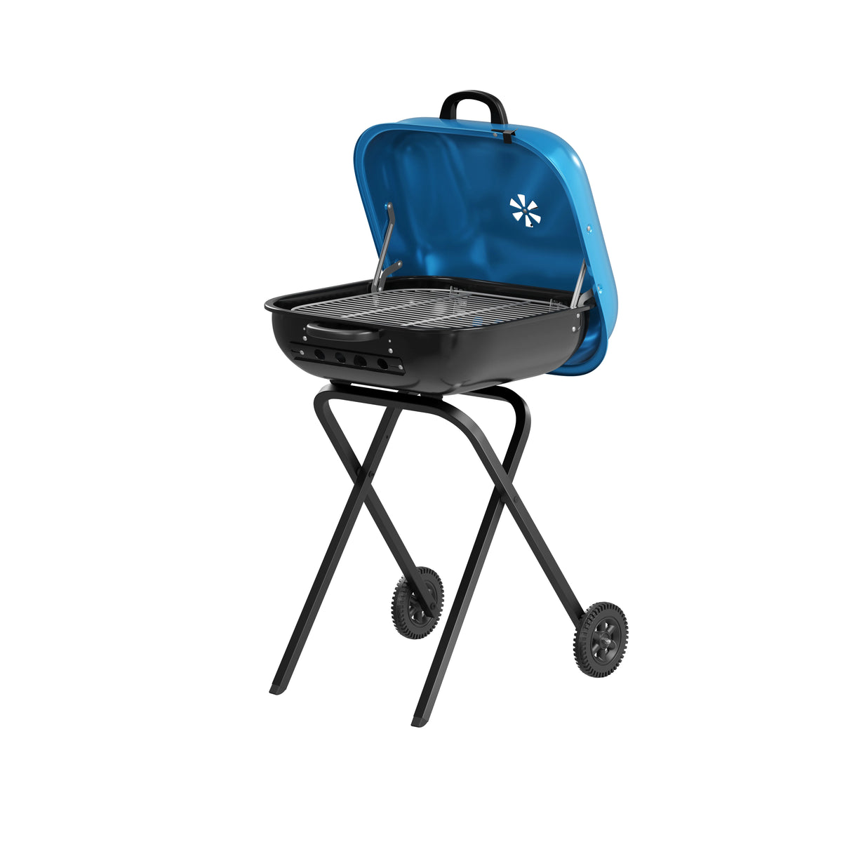 Blue Portable Steel Charcoal Grill I643