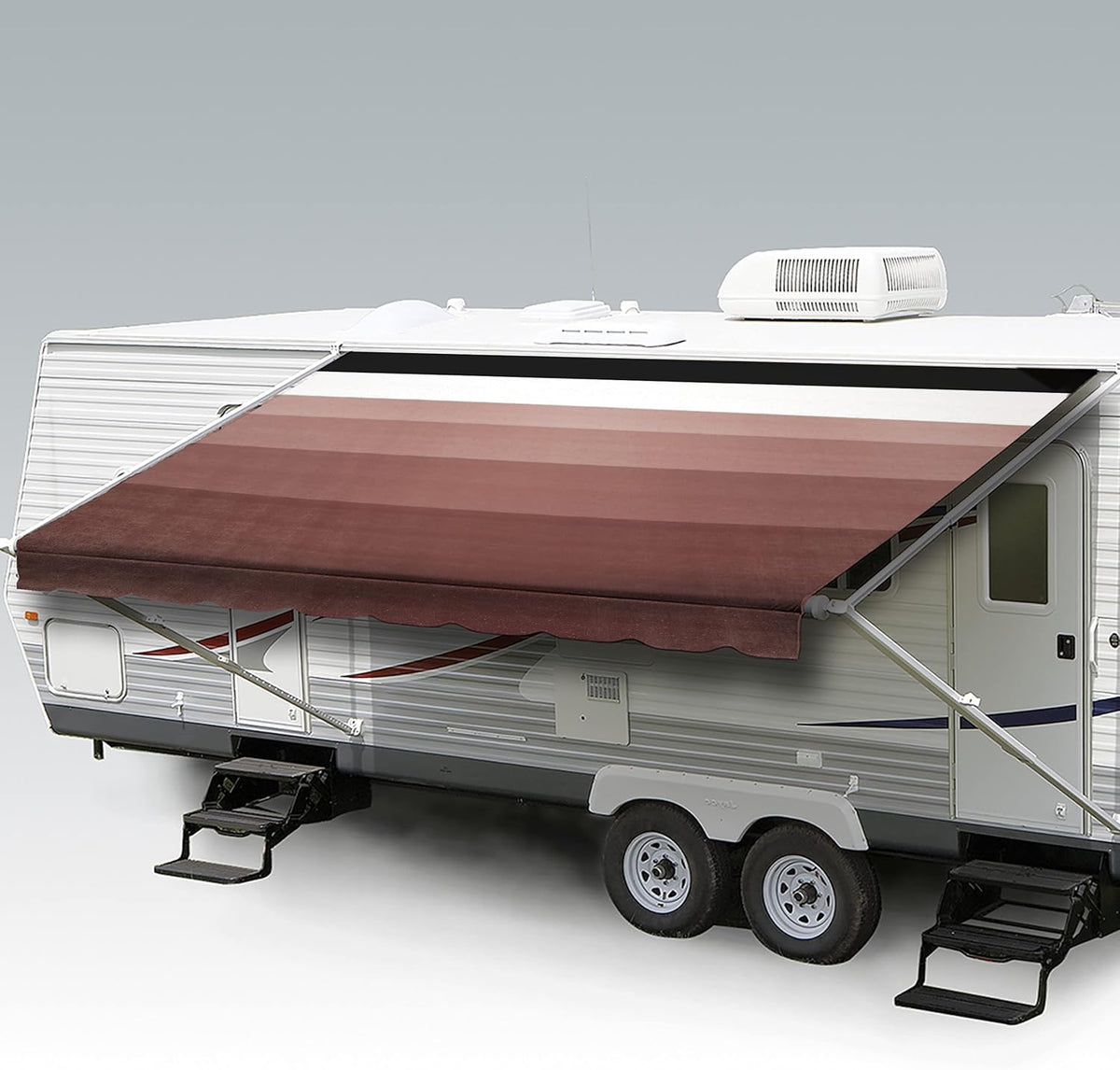 Heavy Duty Weatherproof Vinyl RV Awning Fabric Replacement K356