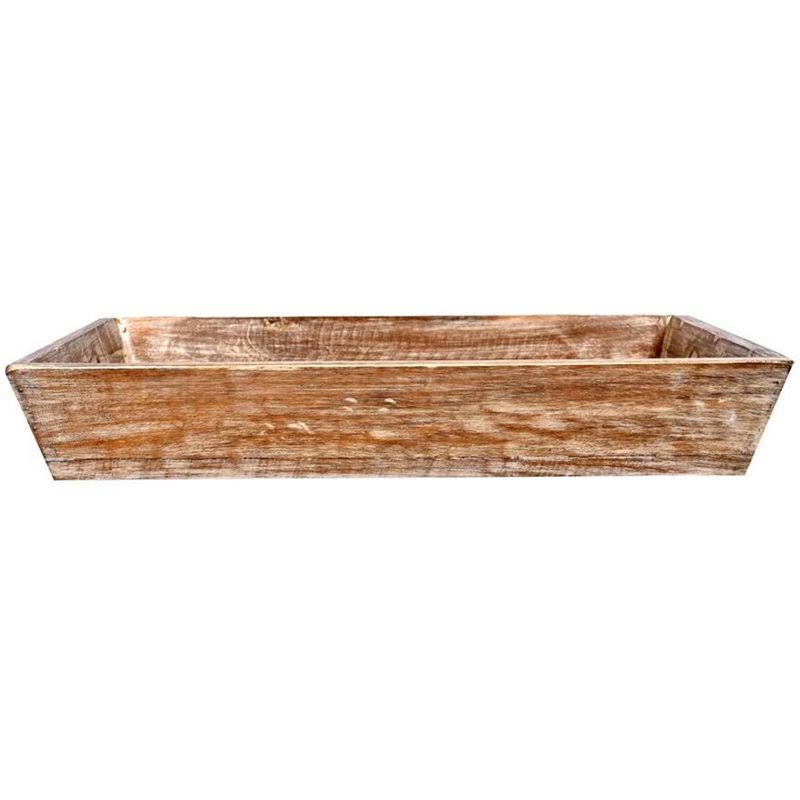 Sandy Brown Wooden Decorative Farmhouse Tray A877