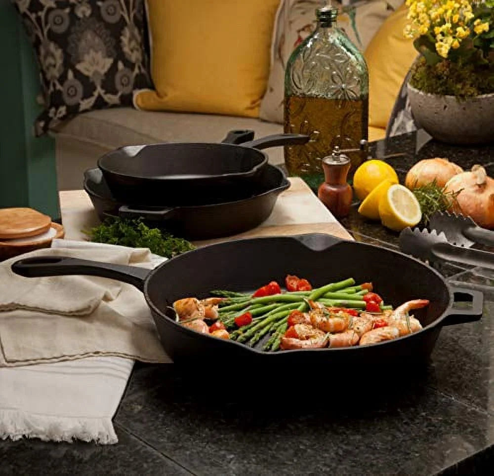 3 Piece Cast Iron Skillet Set S70036