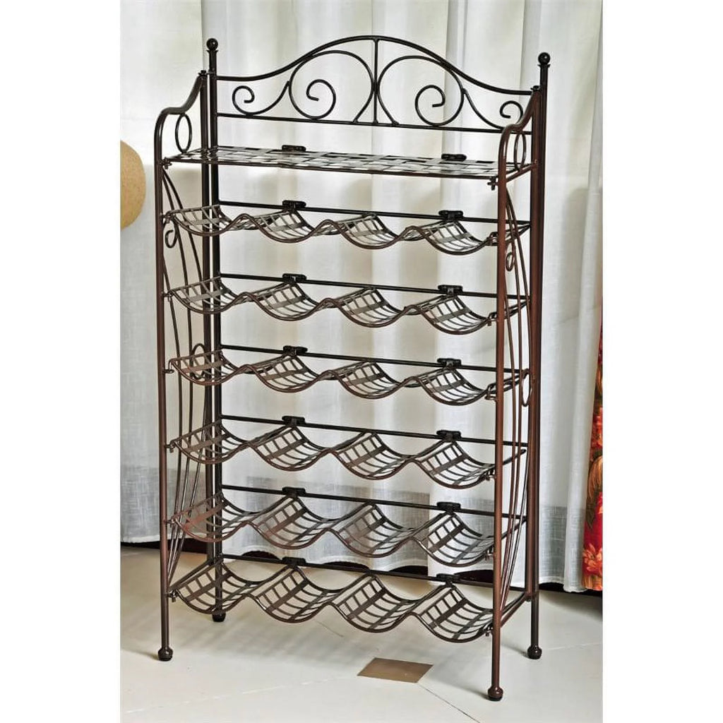 Iron 24-Bottle Wine Rack A9857