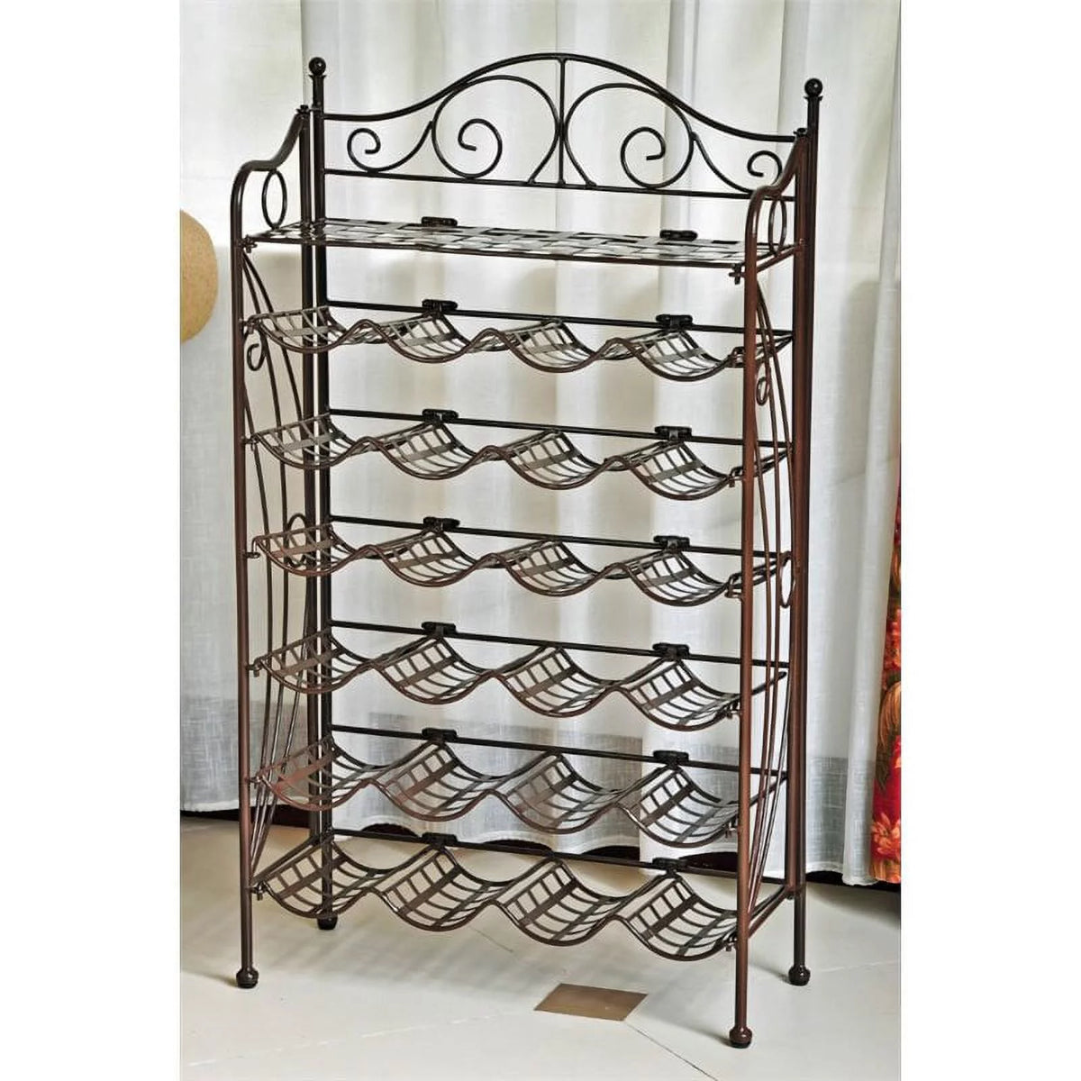 Iron 24-Bottle Wine Rack A9857