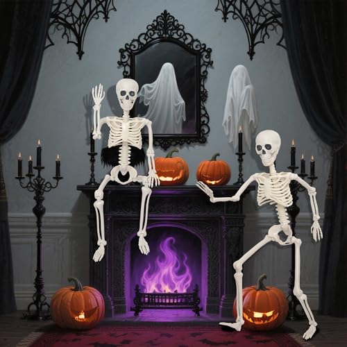 3Ft Life Size Plastic Human Skeleton with Movable Joint Q480