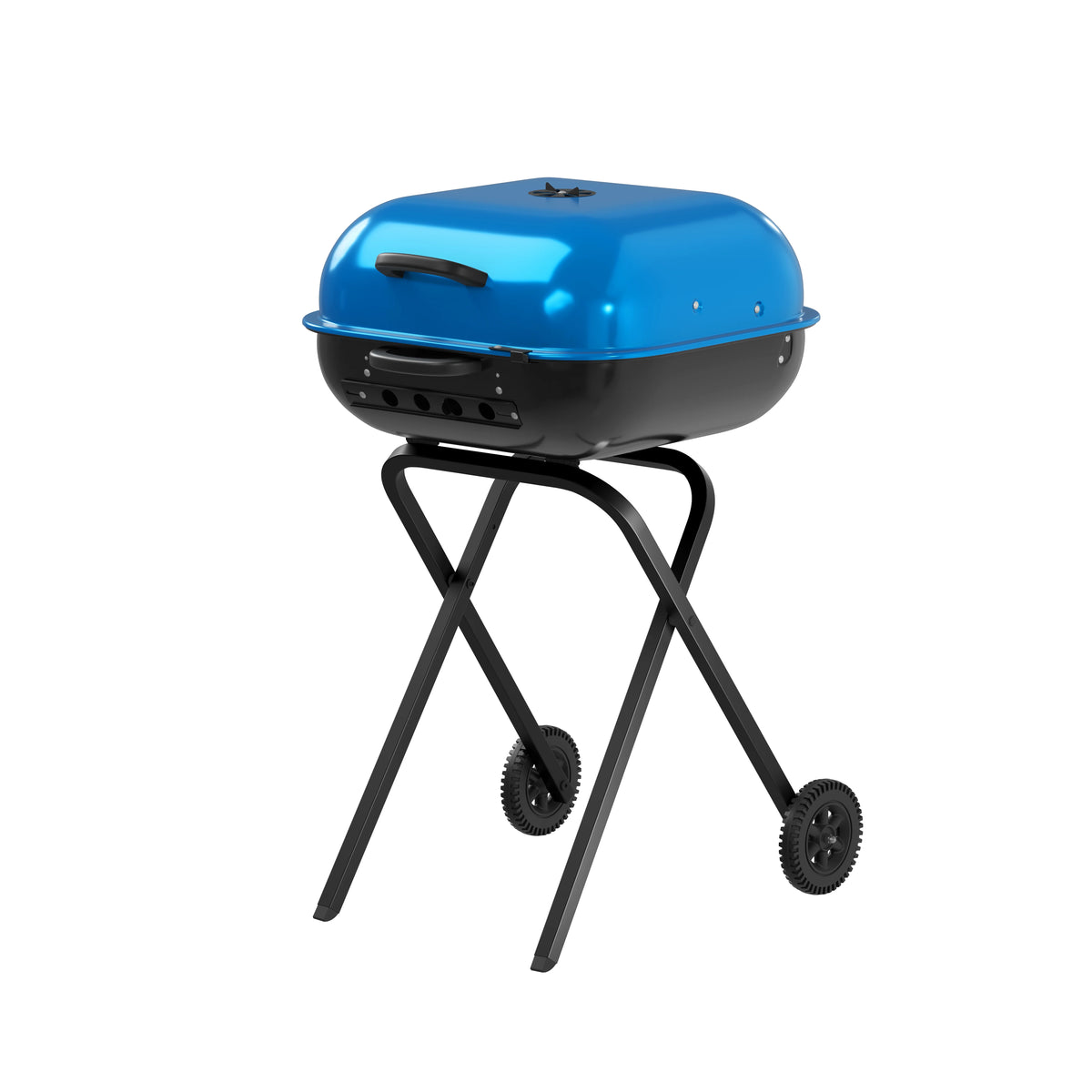 Blue Portable Steel Charcoal Grill I643